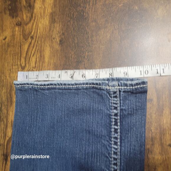 Silver Jeans 24 Suki Straight High Rise Tummy Control Embellished Thick Stitch - Picture 12 of 14